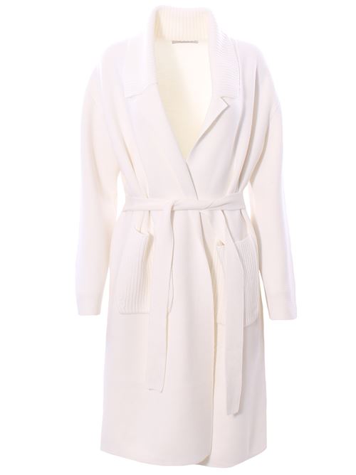 Cappotto punto stoffa con cintura LA FILERIA | 23271/14271001